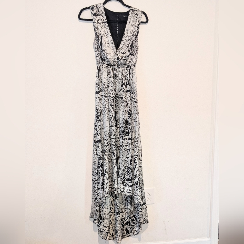 Ark&Co Maxi Print High Low Dress Size S